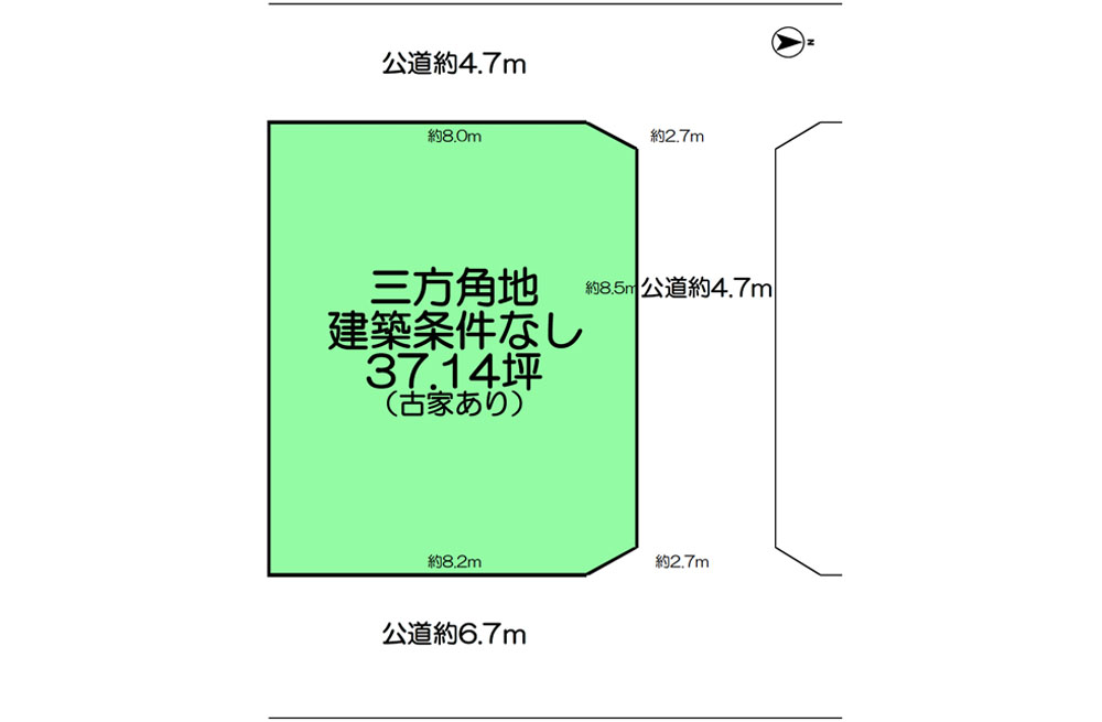 藤井寺市川北 売土地